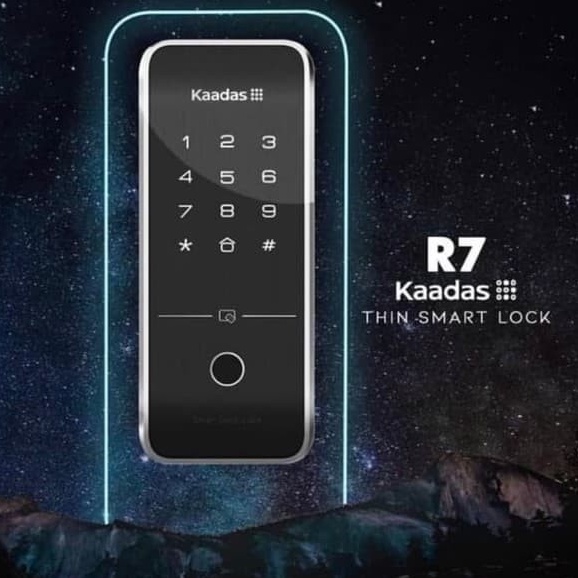 KUNCI PINTU DIGITAL KAADAS CHROME R7-5H/LOCK DIGITAL/KEY LOCK DIGITAL ELECTRONIK BERKUALITAS AWET Kunci Pintu Digital Card Lock Anti Pencurian Untuk Keamanan//PINTU DIGITAL CYLINDER LOCK SMART LOCK SMARTLOCK DOORLOCK