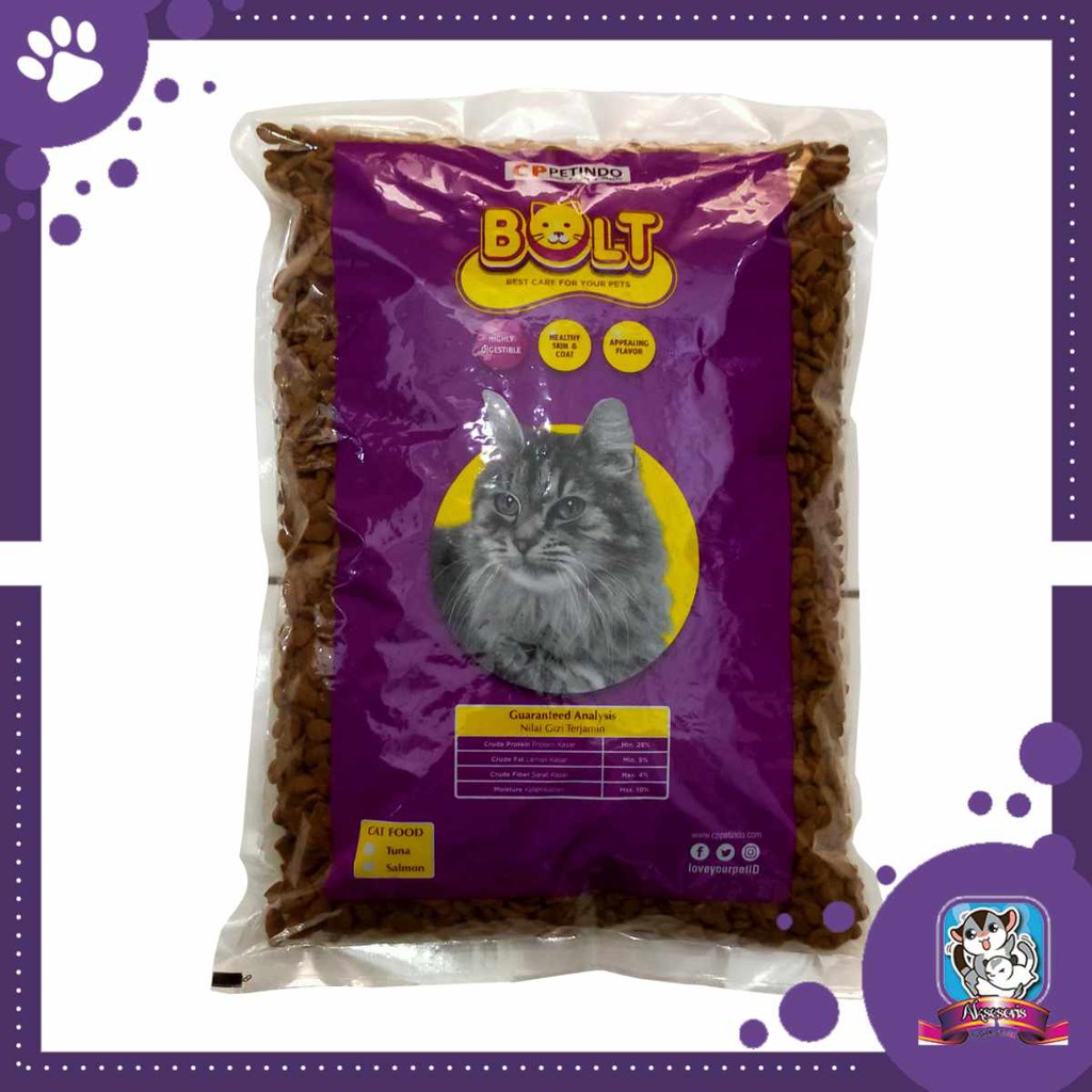 Bolt Tuna Cat Food 1 kg Bolt Makanan Kucing 1kg Bolt Dry Food Donat dan Ikan