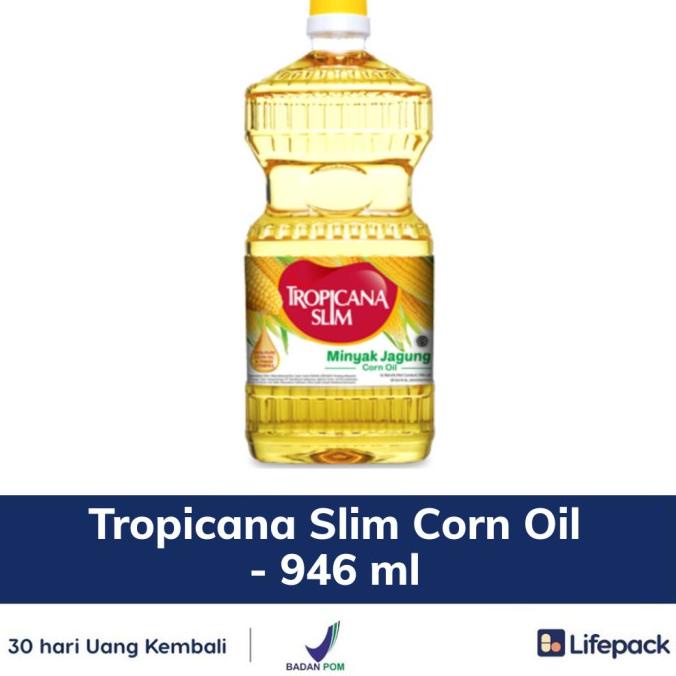 

BISA BAYAR DITEMPAT Tropicana Slim Corn Oil - 946 ml - 100% Pure Corn Oil - LIFEPACK PROMO