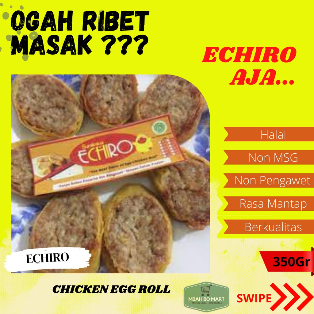 

frozen food surabaya home made egg chicken roll chiken bento echiro 350gr e02