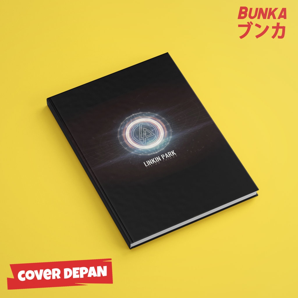 

NotebookBand Linkin Park Livin Things Hardcover A5 Buku Tulis Catatan Notes Agenda Planner Jurnal
