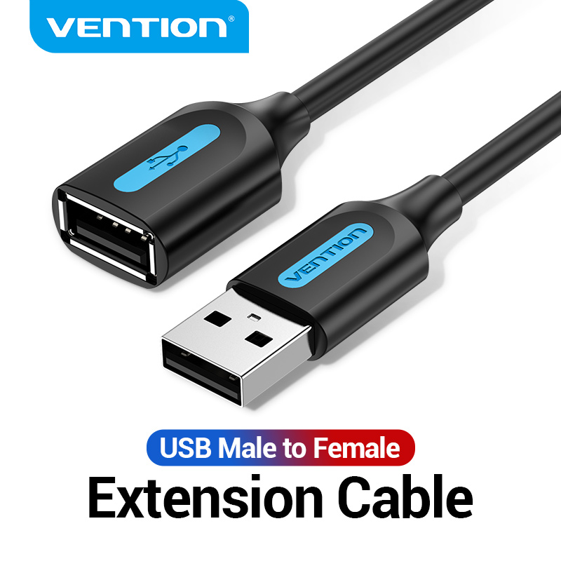 Vention Kabel Extension Data Usb 2.0 Male Ke Female Kecepatan 480mbps