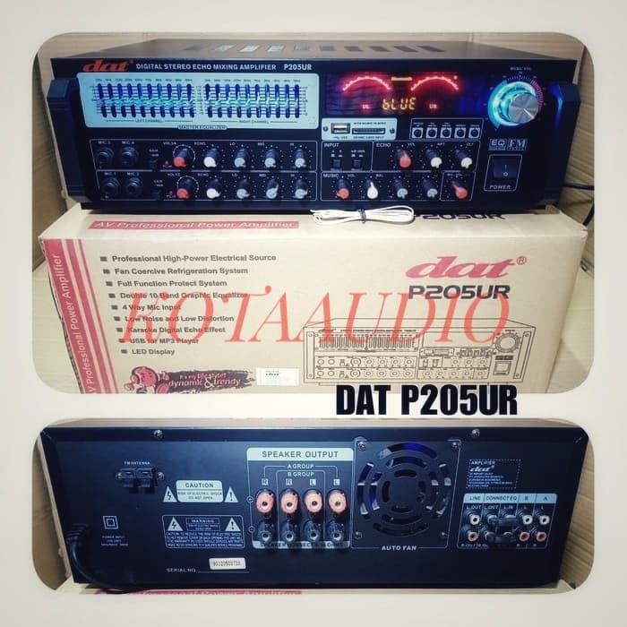 TERMURAH POWER AMPLIFIER BLUETOOTH DAT P205UR DAT P 205 UR DAT P 205UR