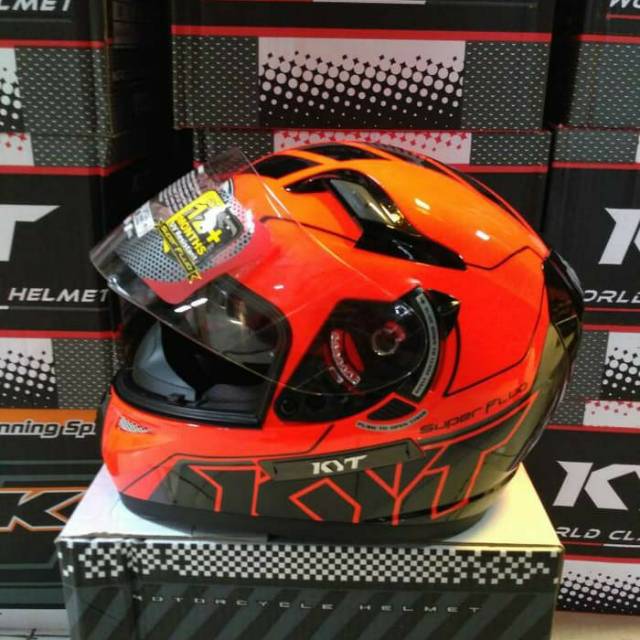 Helm KYT K2 RIDER SUPER FLUO