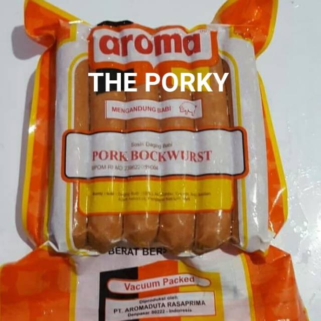 

PORK BOCKWURST SOSIS AROMA BALI @ 500 gram