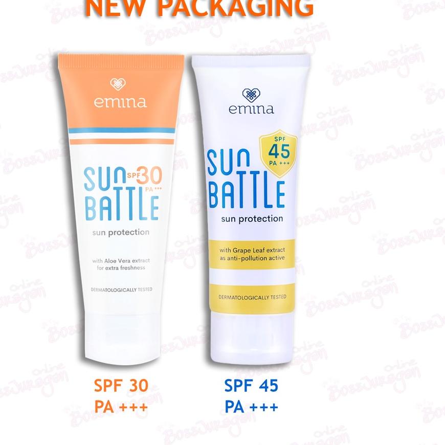 ➭ (BOSS) EMINA Sunscreen - Emina Sun Battle Sun Protection SPF30 SPF45 60ml ♥