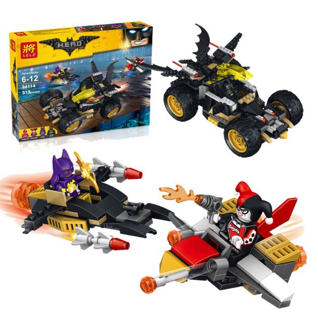 Lego Batman Chariot Set Harley Quinn Joker