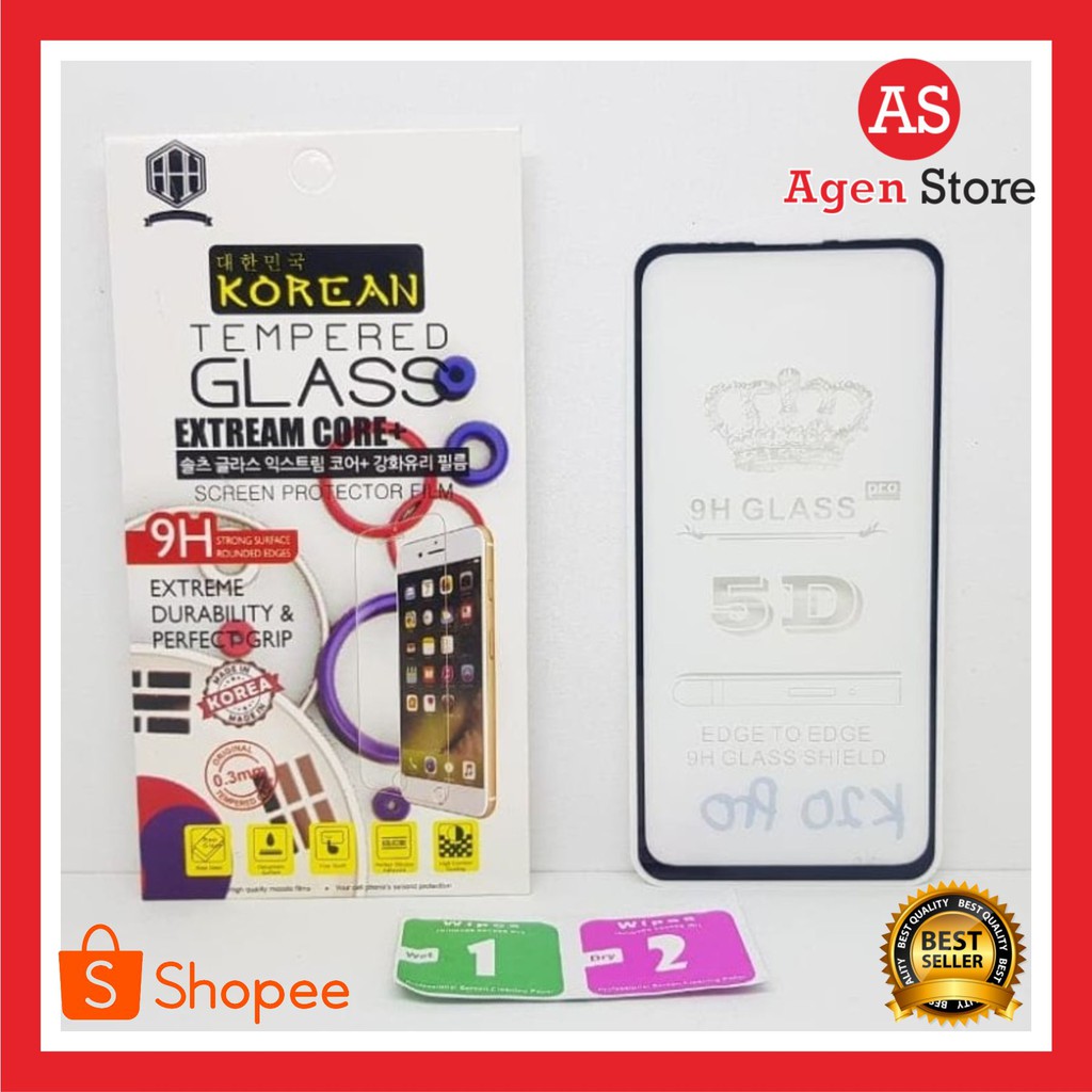 ANTI GORES GROSIR KOREAN Tempered Glass Redmi K20 Pro FULL SCREEN TG 9D Xiaomi Redmi K20 HARGA