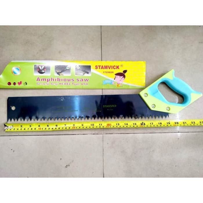 Gergaji Hebel Bata Ringan 18&quot; / Heavy Duty Gagang Fiber STAMVICK