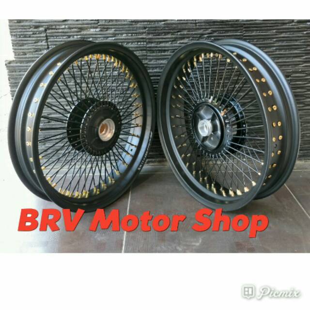 Sepaket Velg Jari Jari Seribu Tiger Revo - Mega Pro. - Verza - Gl. pro - CB 150 CBR 150 Ring 17