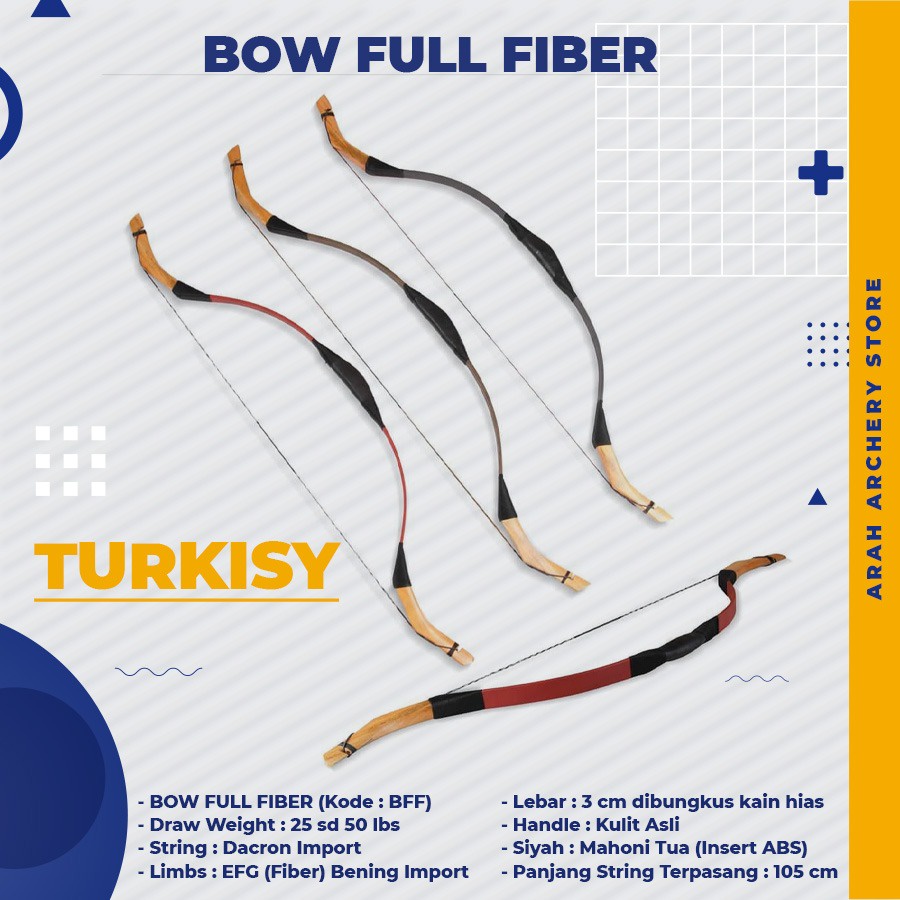 Busur Panah/Panahan/Peralatan panahan/asesoris panahan/busur fiber/Turkish
