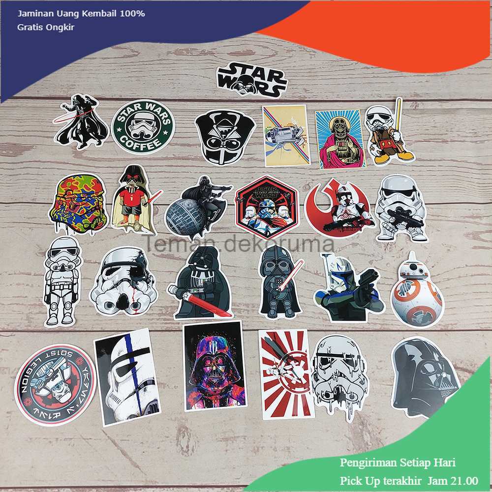 TD-AD1 Stiker Tempel Star Wars 25 PCS