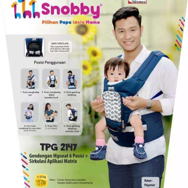Hipseat Snobby TPG 2148 Gendongan Hipseat Star Gendongan depan hipseat Matrix Gendongan bayi