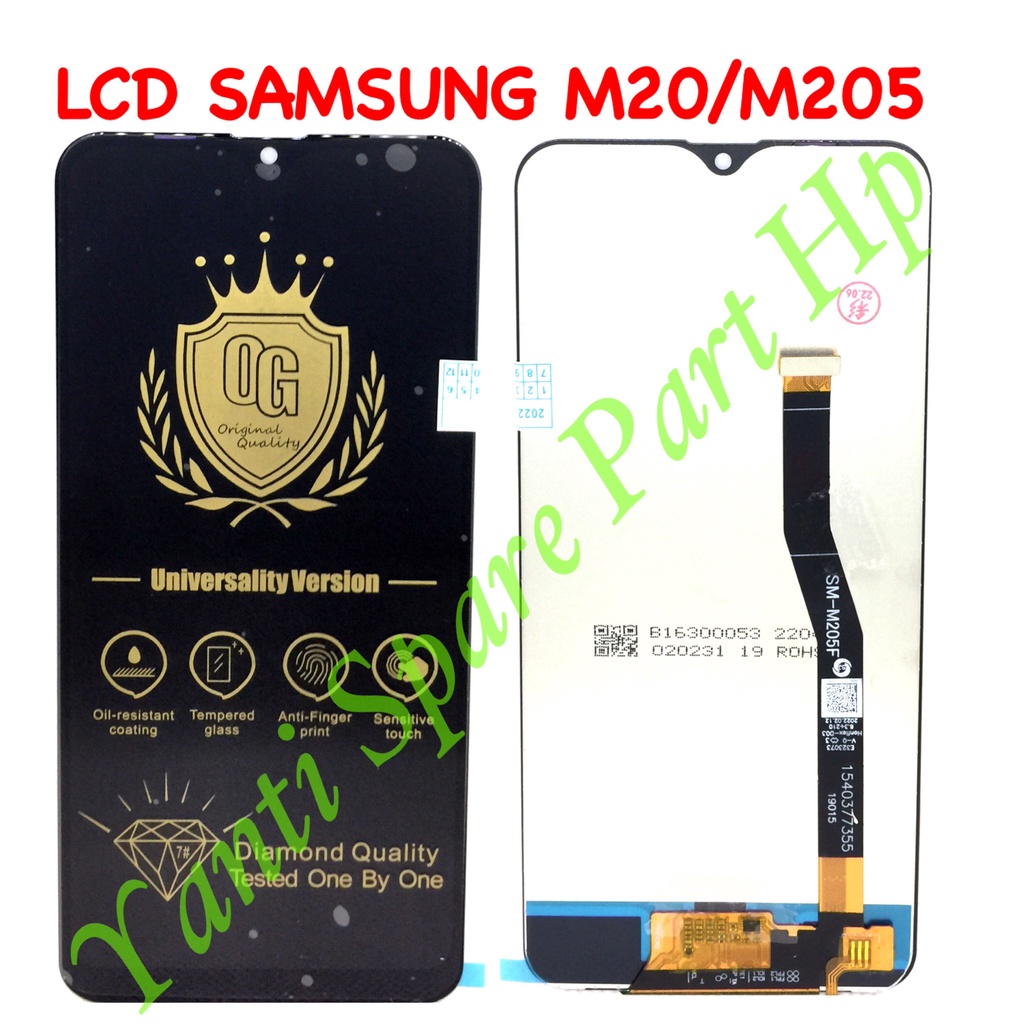 Lcd Touchscreen Samsung M20 M205 2019 Fullset Original New