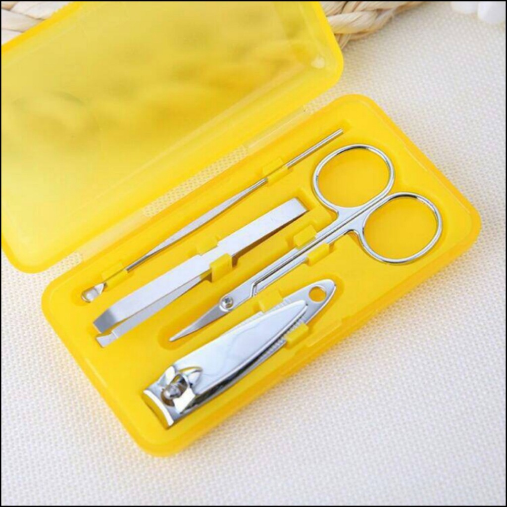 (BISA COD) 4 In 1 Set Gunting Kuku Bahan Stainless Steel Untuk Manicure