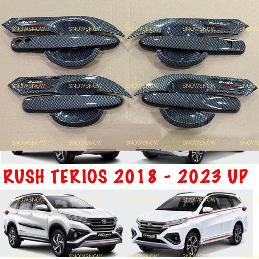 Paket Outer Handle Cover All New Rush Terios 2018 2020 2022 2023 Activo Carbon