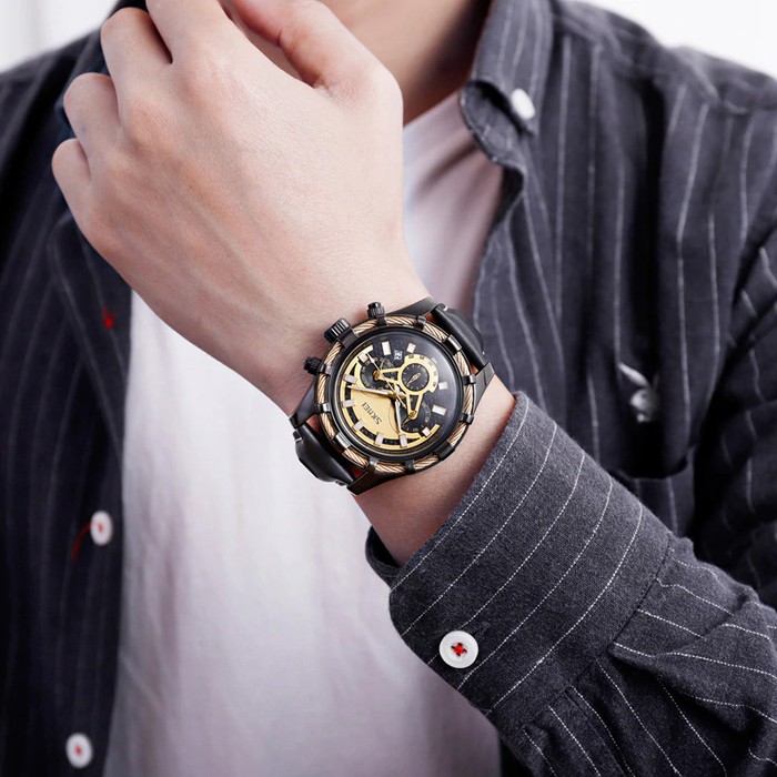 Jam Tangan Cowok /   Jam Tangan Pria Original SKMEI 9189 Chronograph Anti Air 30M Hitam  Murah