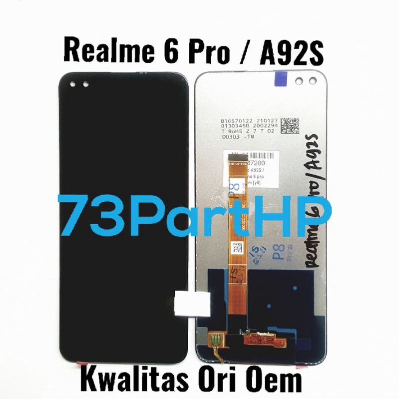 Ori Oem Lcd Touchscreen Fullset Realme 6Pro - A925