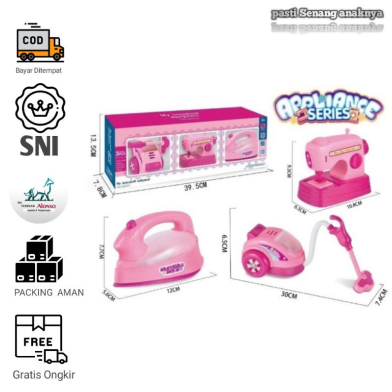 Mainan anak laki-laki Mainan Anak My HouseHold Equipment Mainan Setrika Mainan Mesin Jahit Mainan Va