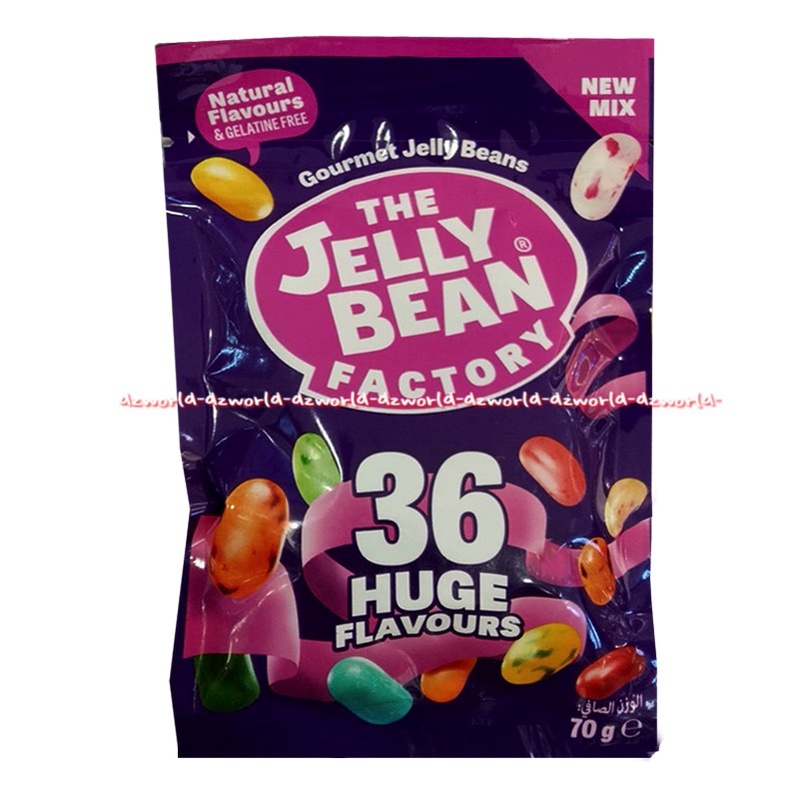 The Jelly Bean Factory 70gr Pabean Flavour With Pop 36 Huge Flavours Permen Dengan Rasa Yang Unik Aneh Untuk Prank Jeli Beans The JelyBean 70 gra,