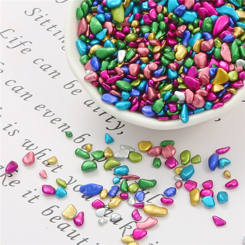 About 600pcs No Hole 2-5MM Irregular Glass Fragments Beads Nail Art Crushed Glass Stones Jewelry Making DIY Jewelry Accessories