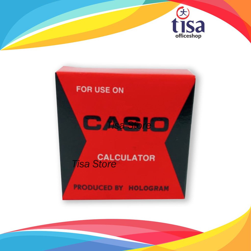 

Pita Kalkulator Casio [13 mm x 6 m] Nylon Black & Red
