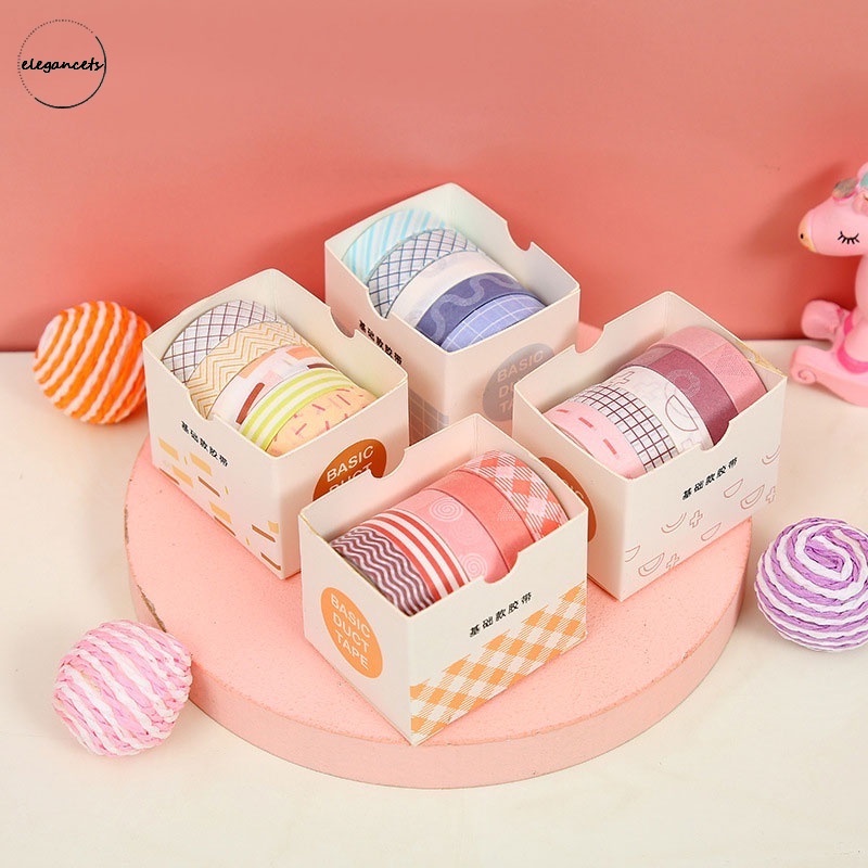 

5pcs Stiker Kertasselotip Washi Gambar Pohon Bunga Untuk Dekorasi Scrapbookbuku Diary Diy E