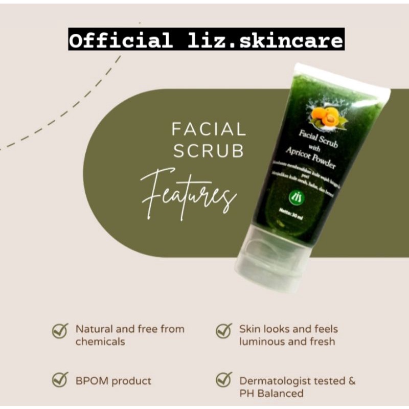 Facial scrub apricot powder
