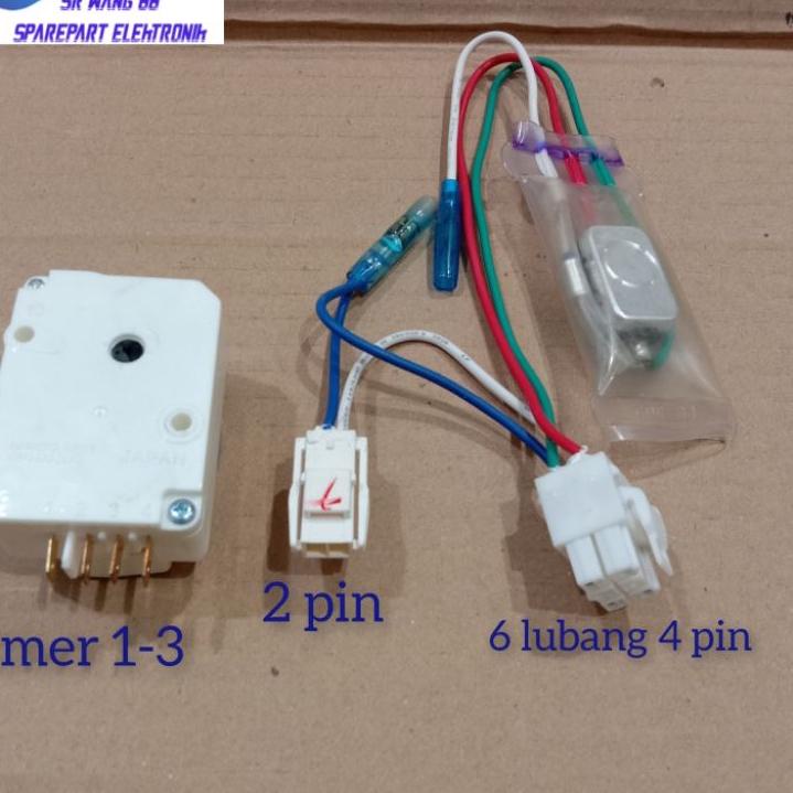 LANGSUNG ATC.. timer kulkas set + fuse kulkas Polytron 2 pintu