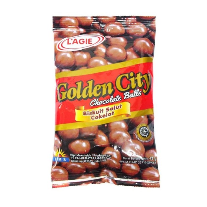 

L'AGIE GOLDEN CITY CHOCO BALLS 75G
