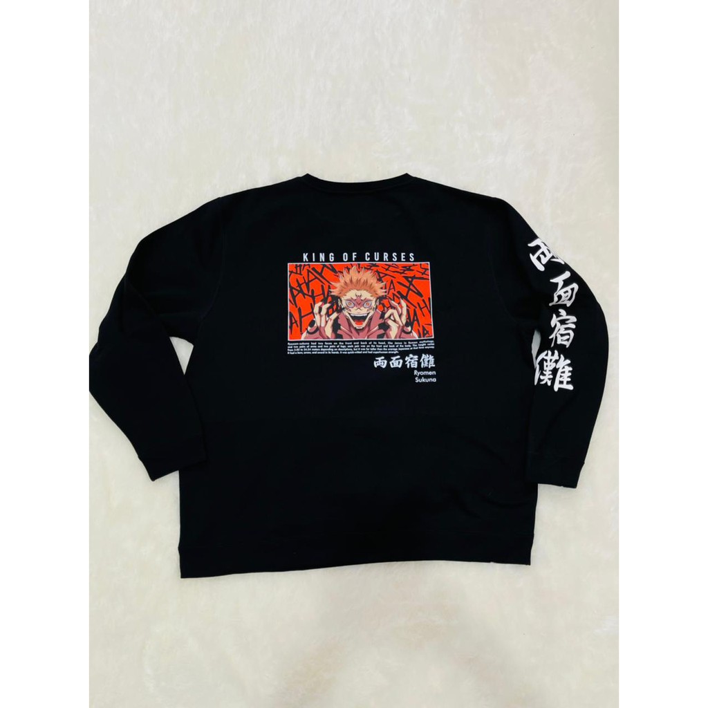 Crewneck Sukuna King Curses Jujutsu Kaisen Anime Manga Premium