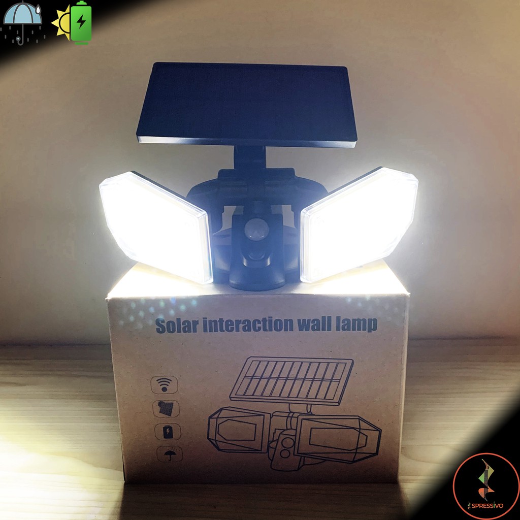 Lampu Solar Sorot 78 LED Sensor PIR Adjustable IP65