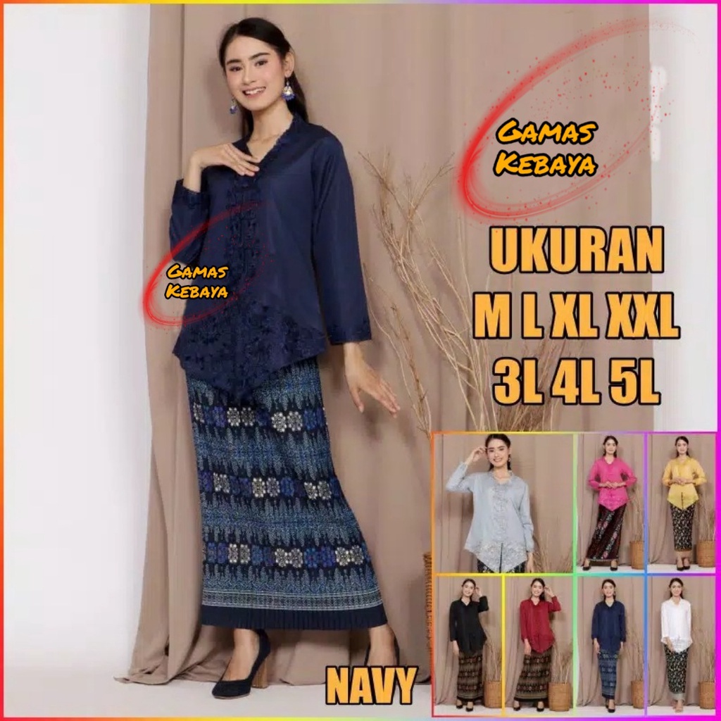 PROMO TERMURAH SETELAN KEBAYA ENCIM PREMIUM/KEBAYA BORDIR/KEBAYA MODERN/KEBAYA JUMBO/BAJU KEBAYA/One Set Wanita / Setelan Wanita Kekinian / Baju Wanita