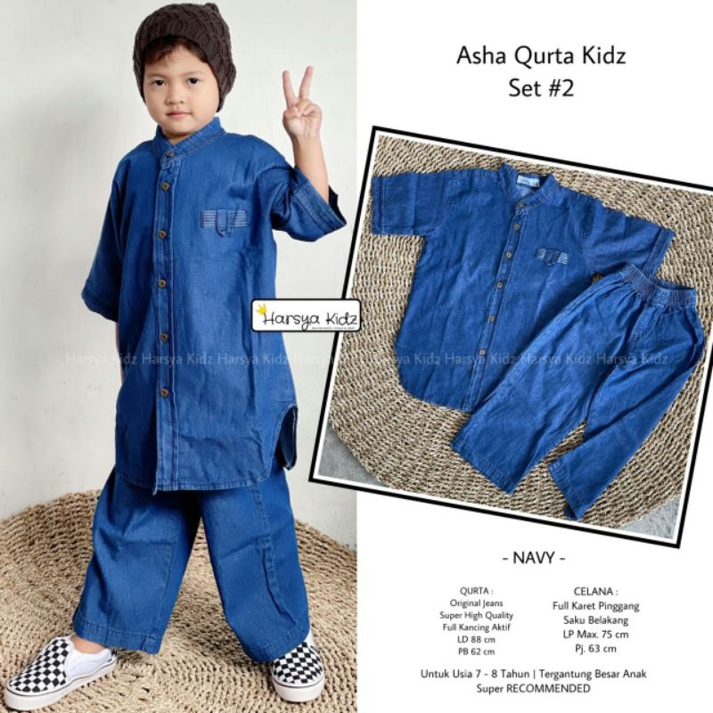 ASHA KURTA KIDS SET BY HARSYA KIDZ