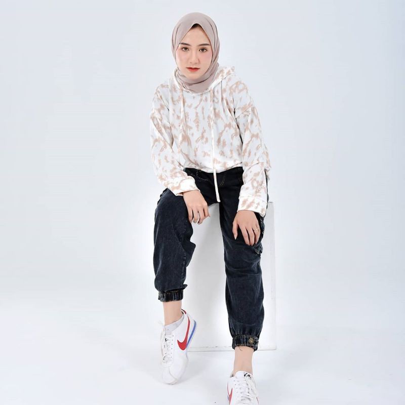 PAKAIAN WANITA - MARBLE SWEATER - SWEATER WANITA - PAKAIAN TERLARIS