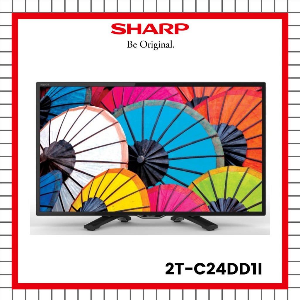 TV LED SHARP 24INCH 2T-C24DD1I DIGITAL TV KHUSUS GOJEK