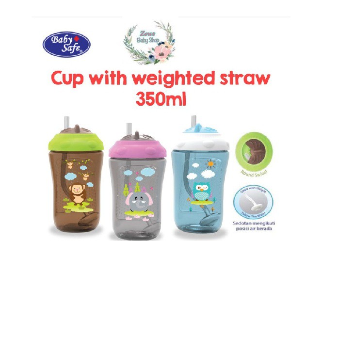 Baby Safe Cup with Weighted Straw 300 ml FS403 bowl FS405 BOTOL minum SEDOTAN FS405