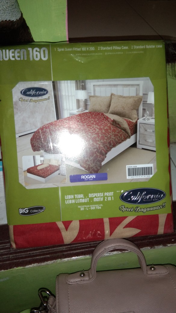 California Sprei Abstrak Adem Murah 160x200 Bahan Katun Sprey Kalifornia Dewasa - Ijn Plaza