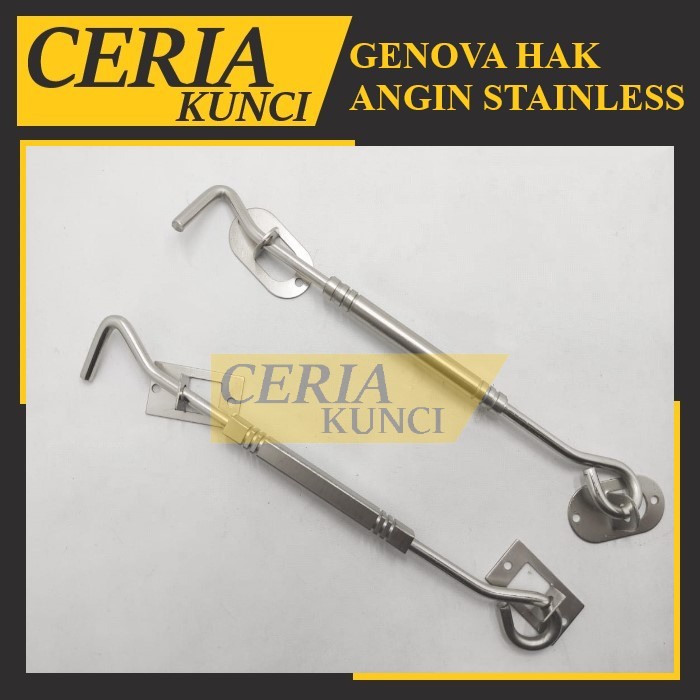 HAK ANGIN GENOVA STAINLESS STEEL KOTAK DAN BULAT