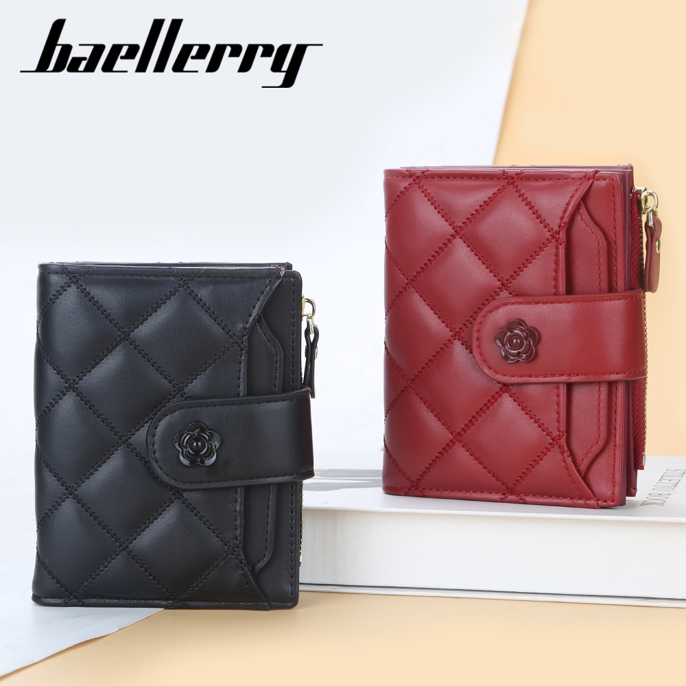 BAELLERRY N1821 Dompet Wanita Kecil Bahan Kulit PU Leather Premium WATCHKITE WKOS