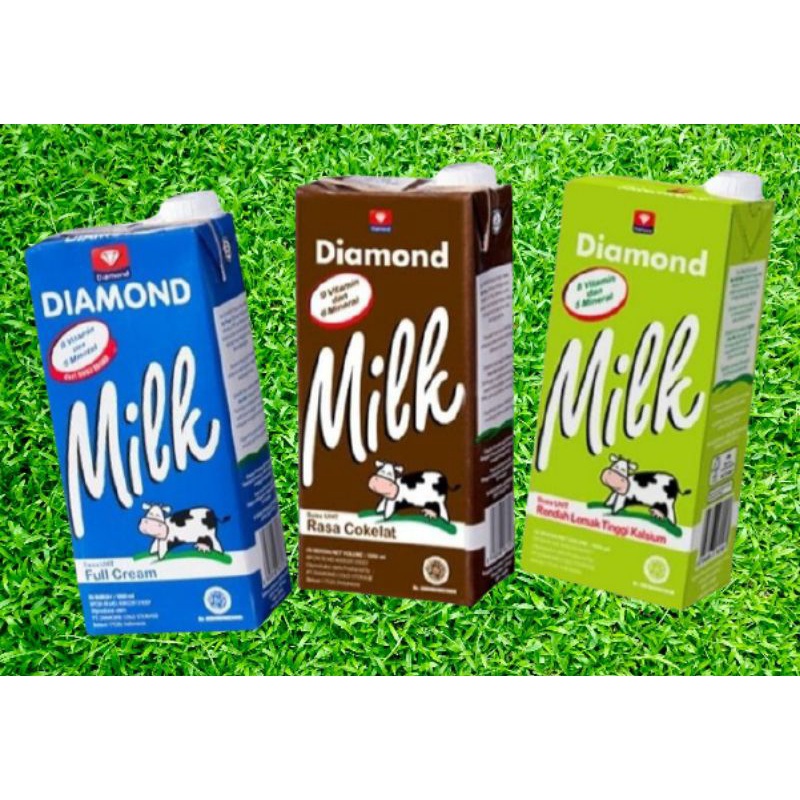 

Susu Diamond UHT Milk 1000ml Full Cream/Cokelat/Rendah Lemak