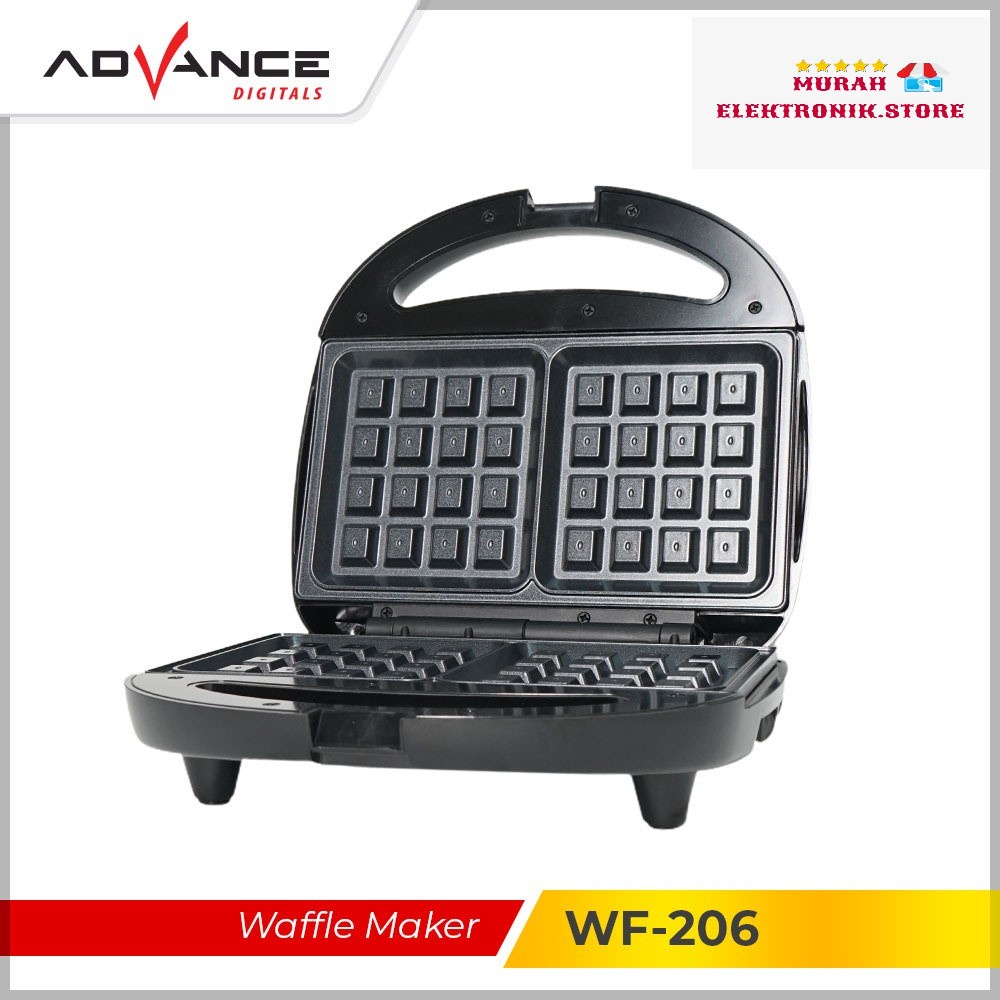 READY STOCK Advance Waffle Maker WF 206 Pemanggang Roti Waffle 2 Lapis Garansi 1 Tahun