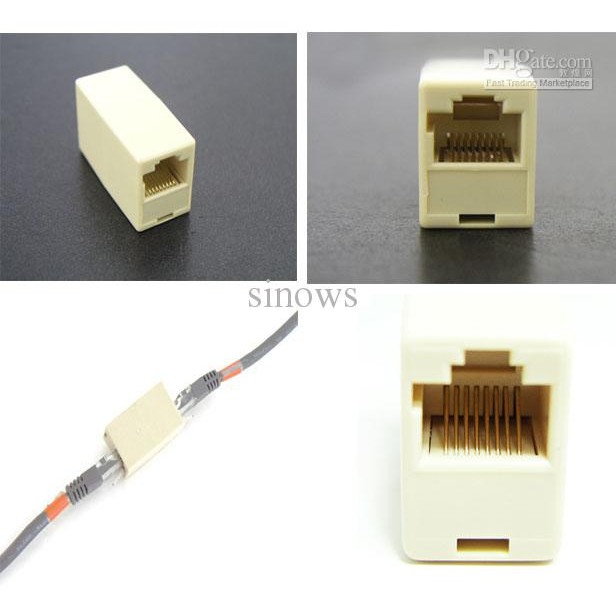 I RJ45 UTP / RJ45 Female to RJ45 Female ( Sambungan kabel UTP)