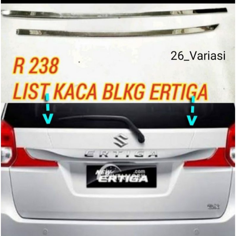 List Kaca Belakang Chrome Suzuki Ertiga Lama