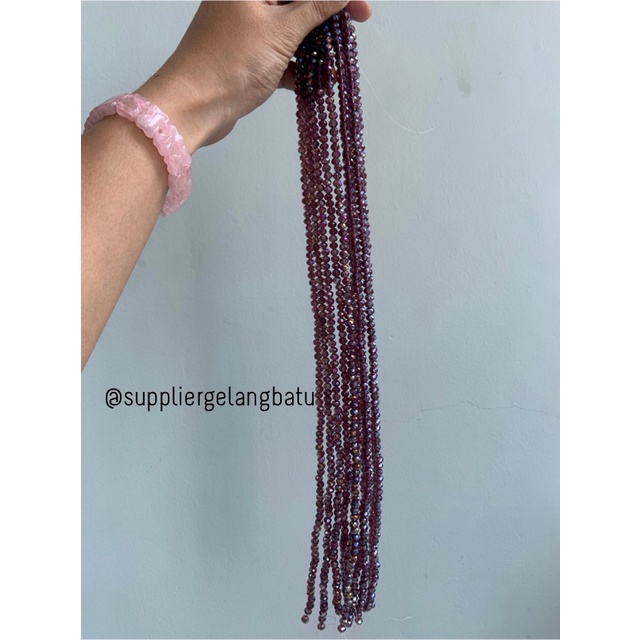 Crystal Ceko 6mm WINE PURPLE quartz UNGU TUA KUARSA kuarsa kristal