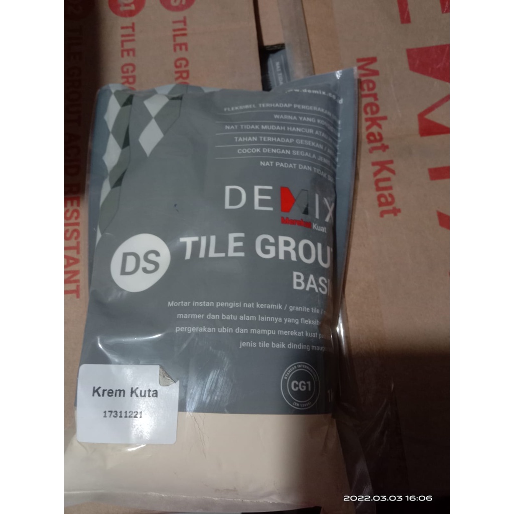 Demix Tile Grout - Semen nat keramik - Kemasan 1kg