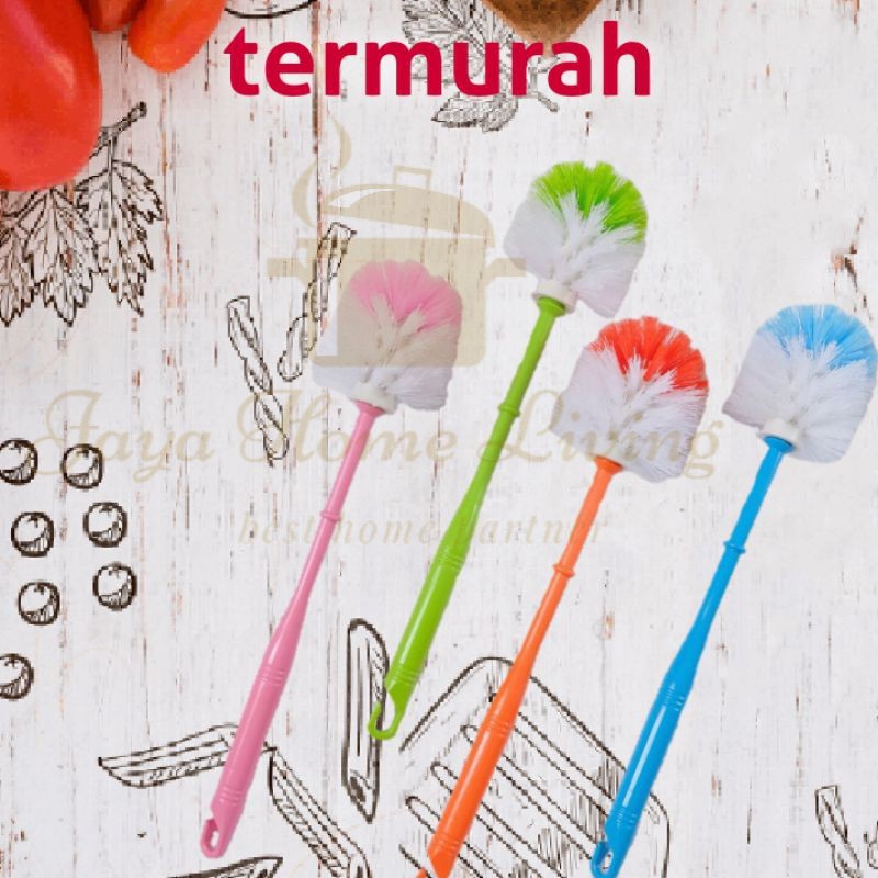 Sikat Pembersih WC Kloset Kamar Mandi Toilet Brush Bulat Gagang Panjang 36cm Grosir