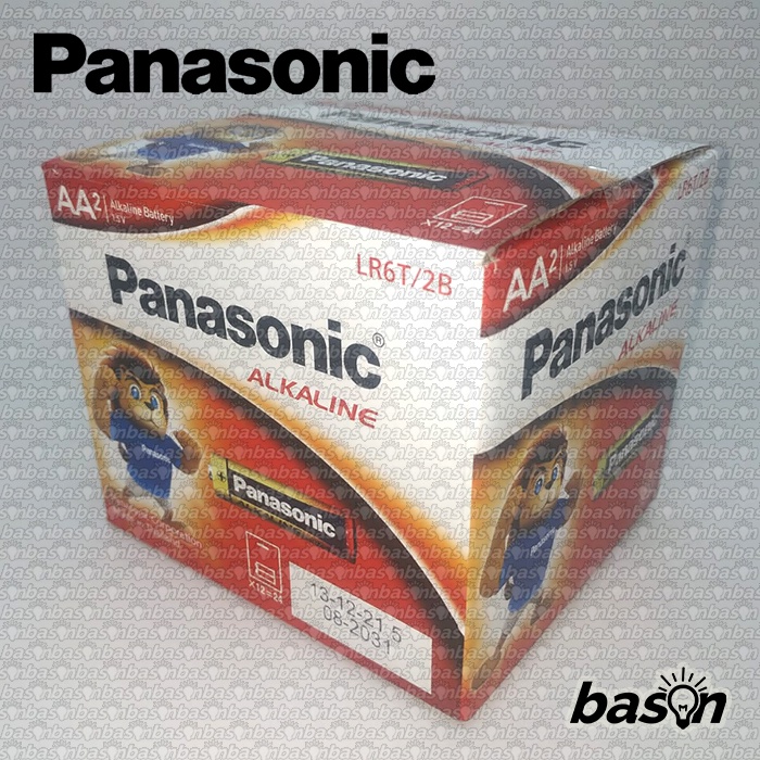 PANASONIC Alkaline LR06T / 2B - Baterai AA 1.5V - isi A2 2 pcs