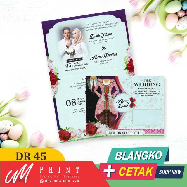 UNDANGAN NIKAH PERNIKAHAN MURAH UNIK ELEGAN BLANGKO DRAGON