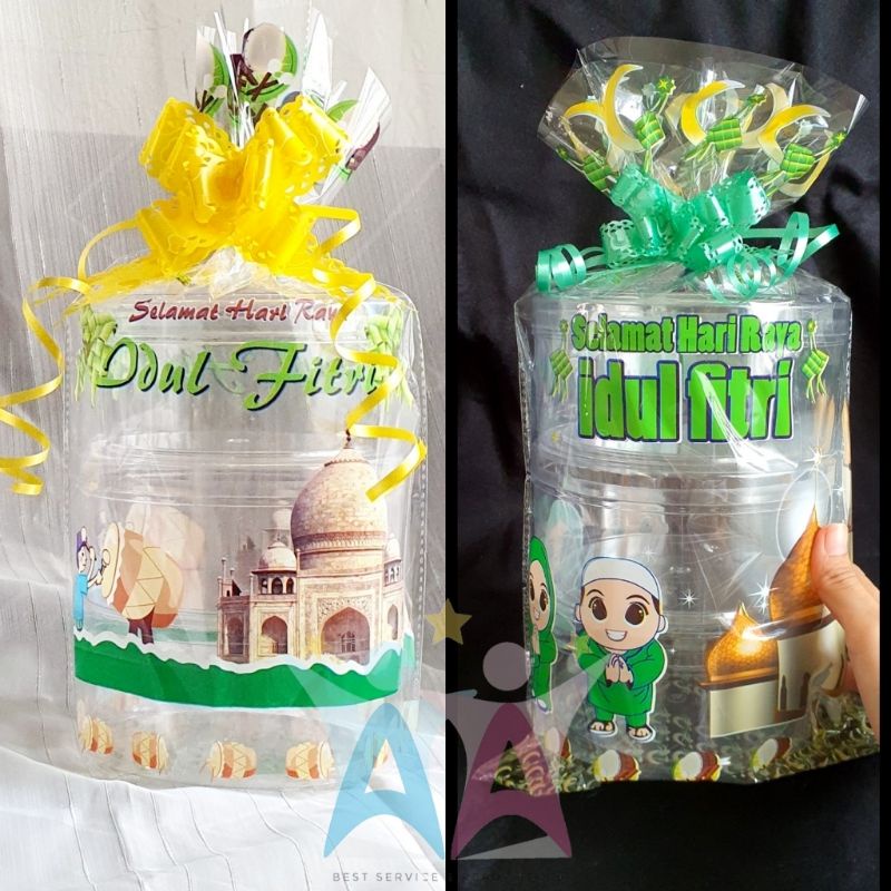 

Plastik EDISI LEBARAN muat 3 toples 500gr Goodie Bag Parcel Idul Fitri